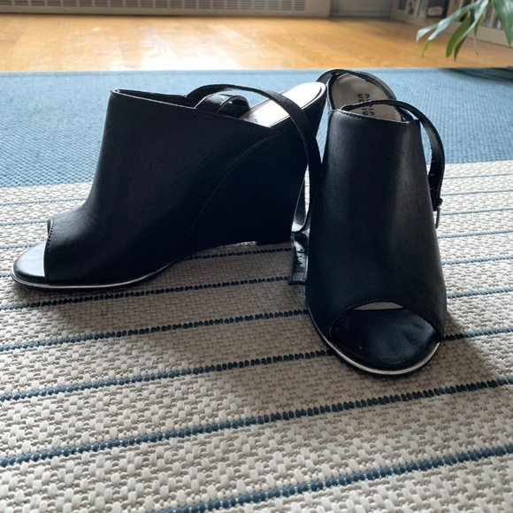 DESIGN LAB leather mule wedge heels (EUR 40 / US 8.5) - Picture 4 of 8